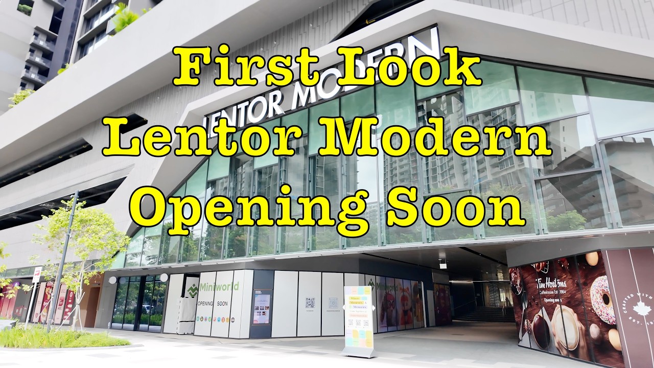 Lentor Modern An Upcoming New Mall First Look #singapore #mall #walkingtour #cafe #restaurant