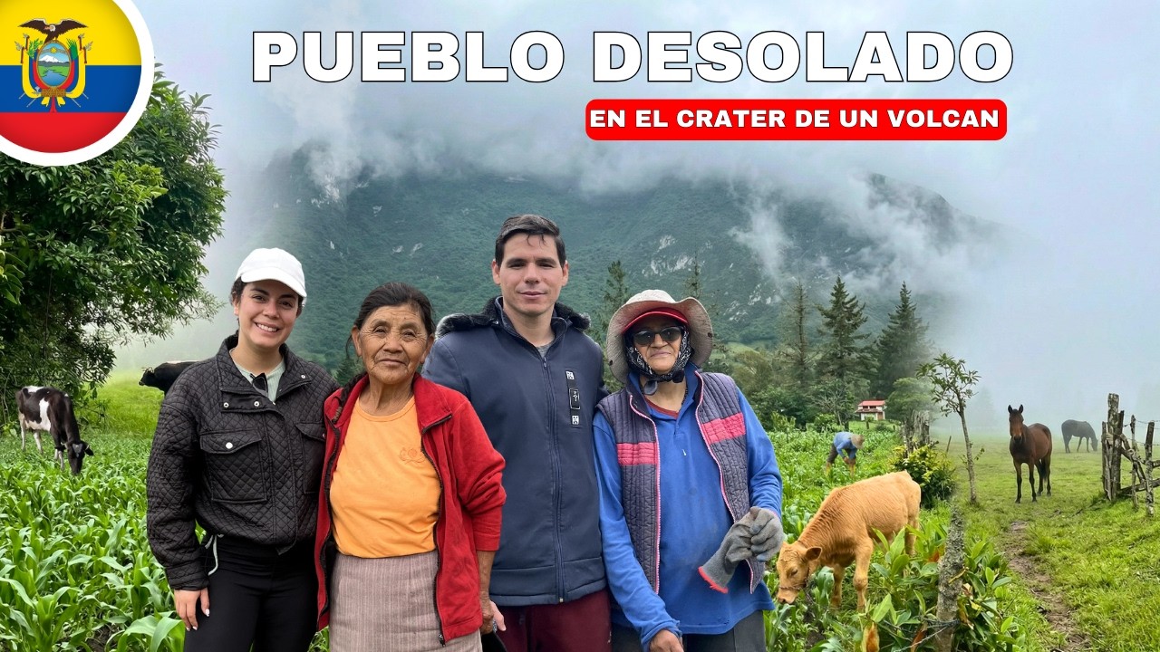 La vida de un pueblo DESOLADO en el CRÁTER de un VOLCÁN ACTIVO en Quito Ecuador 🇪🇨 - Pululahua