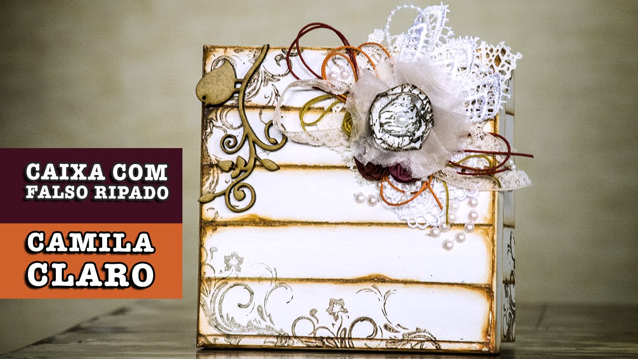 DIY - Caixa com falso ripado (Camila Claro)