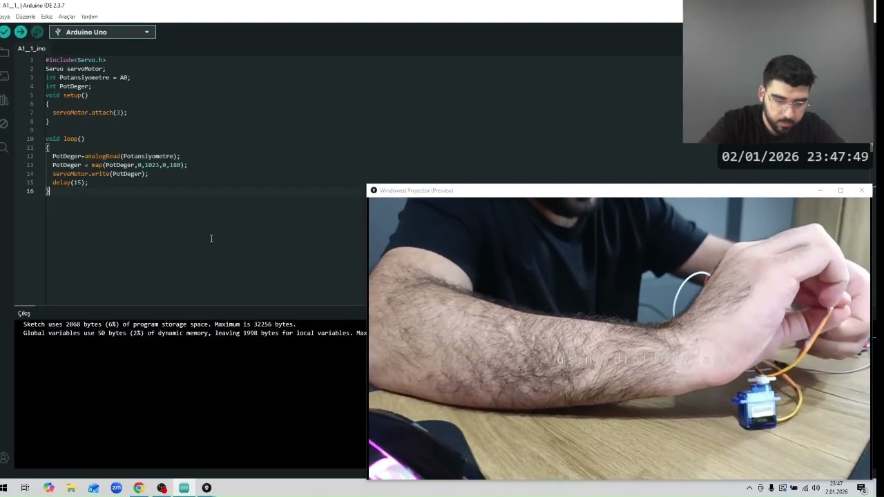 BP2 FİNAL FİZİKSEL ARDUINO UYGULAMALARI