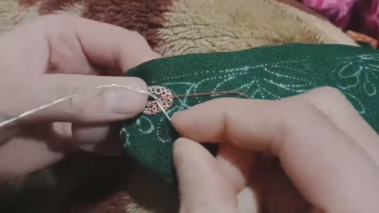 Tilla work for beginners💫(part 1) art of kashmir🍂 tilla work💕