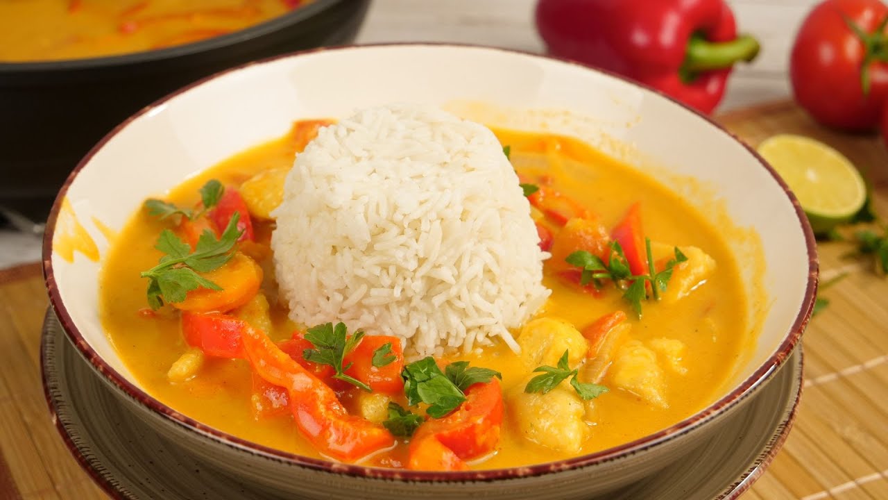 Hähnchencurry mit Kokosmilch | Schnelles & Leckeres Curry Rezept in 30 Minuten #curry