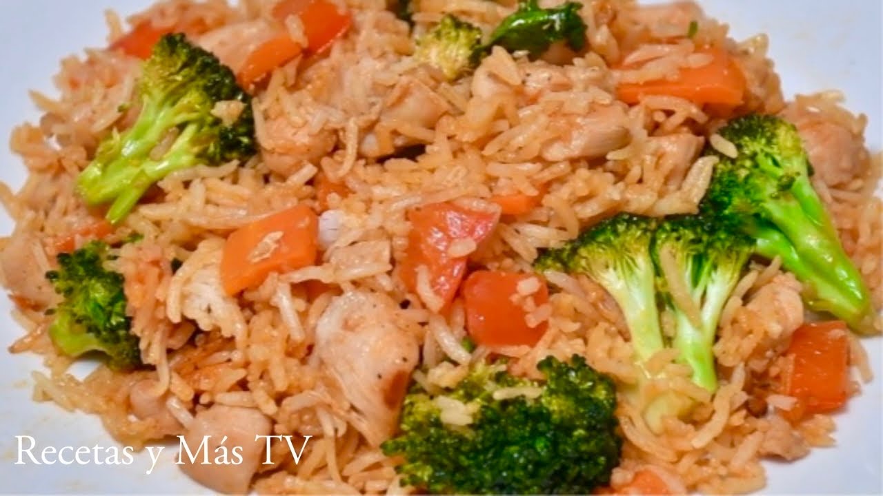 Arroz con Pollo y Brocoli una receta riquisíma y saludable