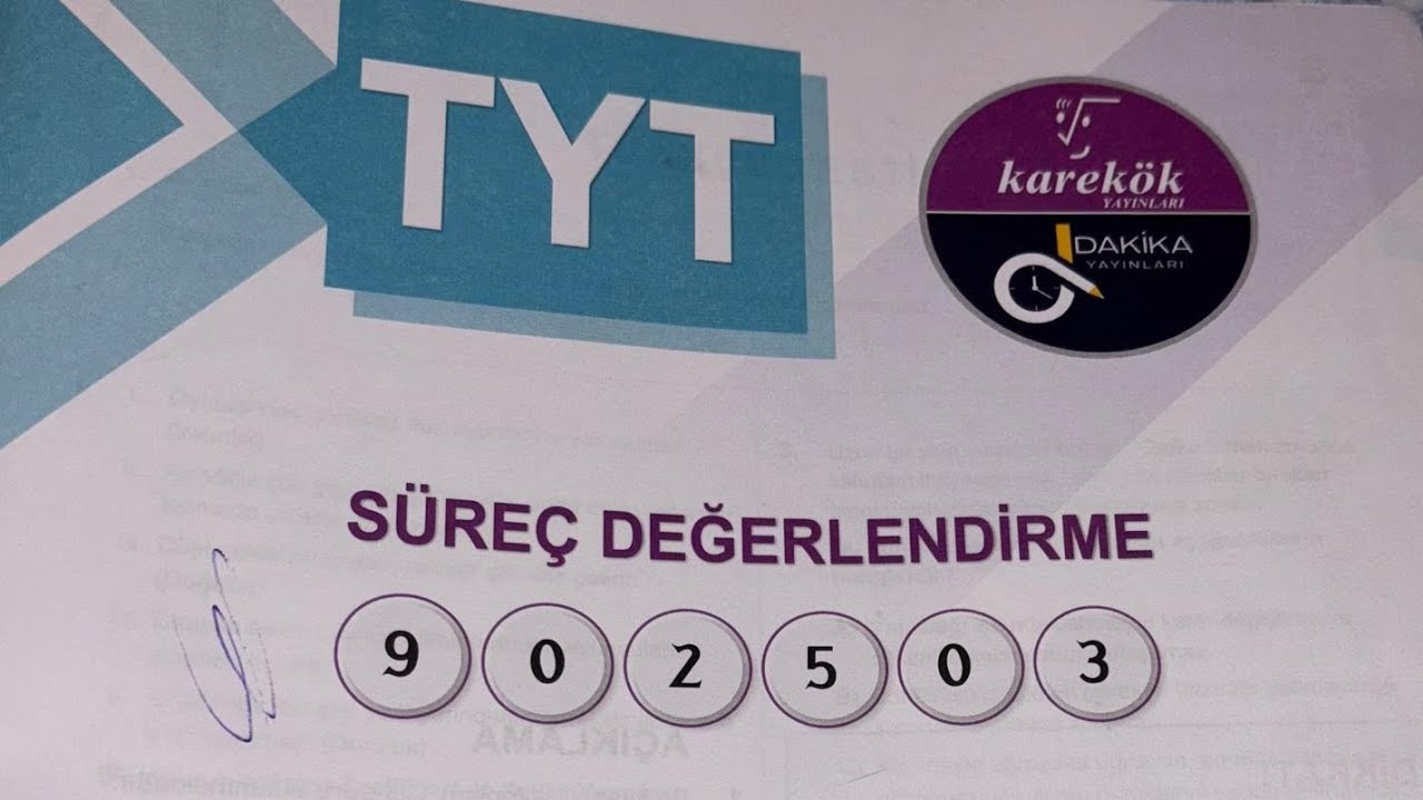 TYT KAREKÖK YAYINLARI DENEME SINAVI EN GÜZEL SORULARI SEÇMEYE GAYRET ETTİM