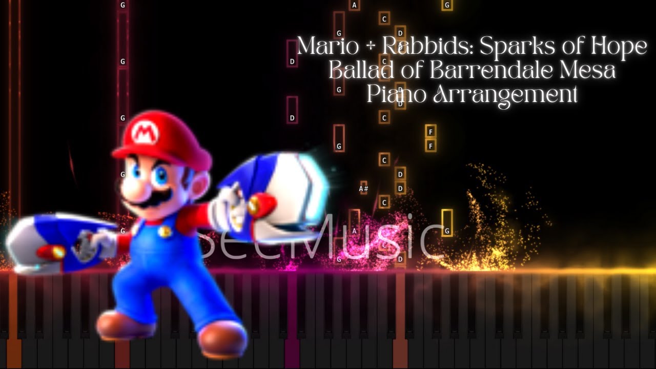 Mario + Rabbids Sparks of Hope: Ballad of Barrendale Mesa Piano Arrangement