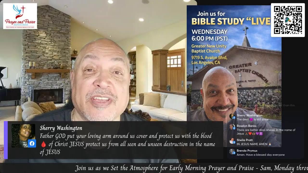 Moring Time of Prayer - 5am to 5:30am (PST)