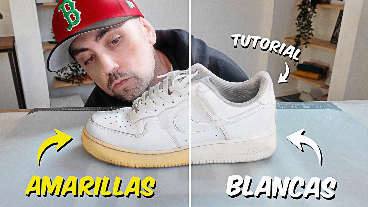 ¿Tus Zapatillas Blancas se Pusieron Amarillas? 😭 Mira esto antes de tirarlas