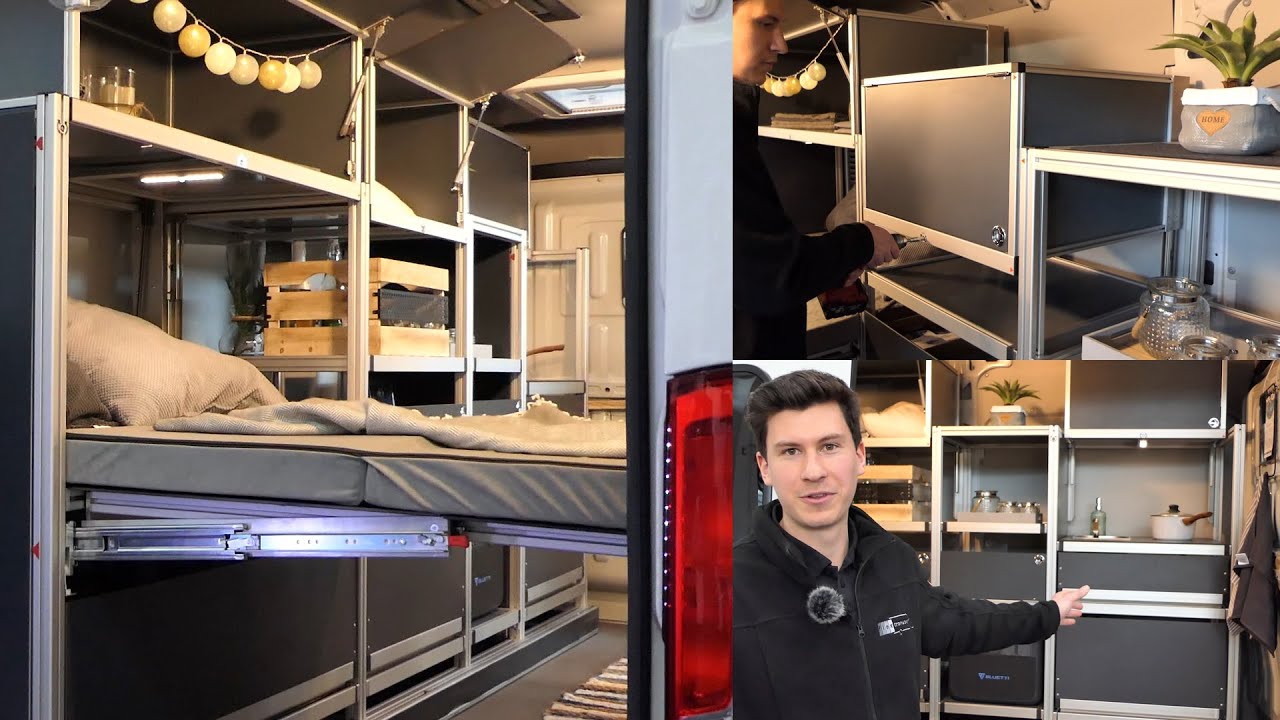 Use your van/transporter as a camper - Flextransport camping module/camping box @ f.re.e 2023 free