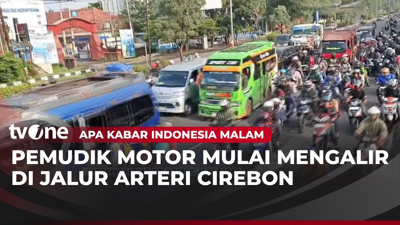 Kabar Mudik 2026, Kendaraan Roda Dua Dominasi Jalur Arteri Cirebon | AKIM tvOne