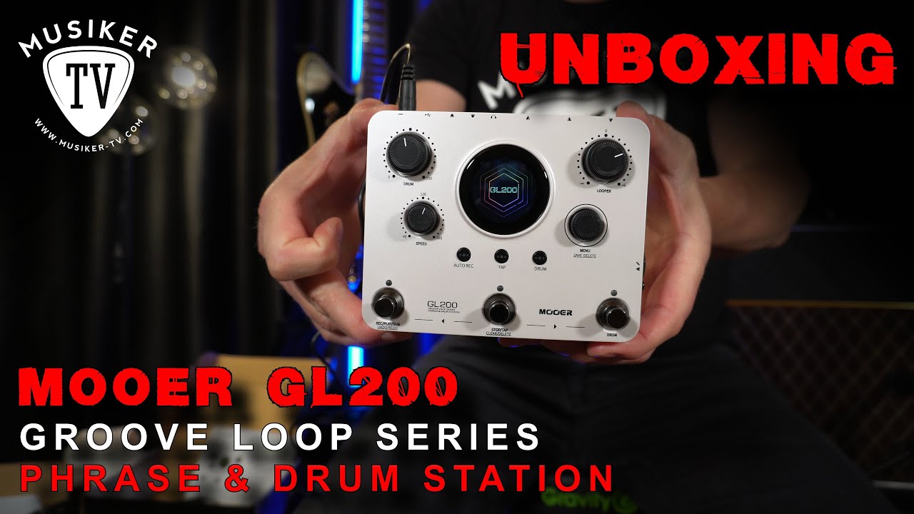 Mooer GL200 Groove Loop Series Phrase & Drum Station  - Unboxing