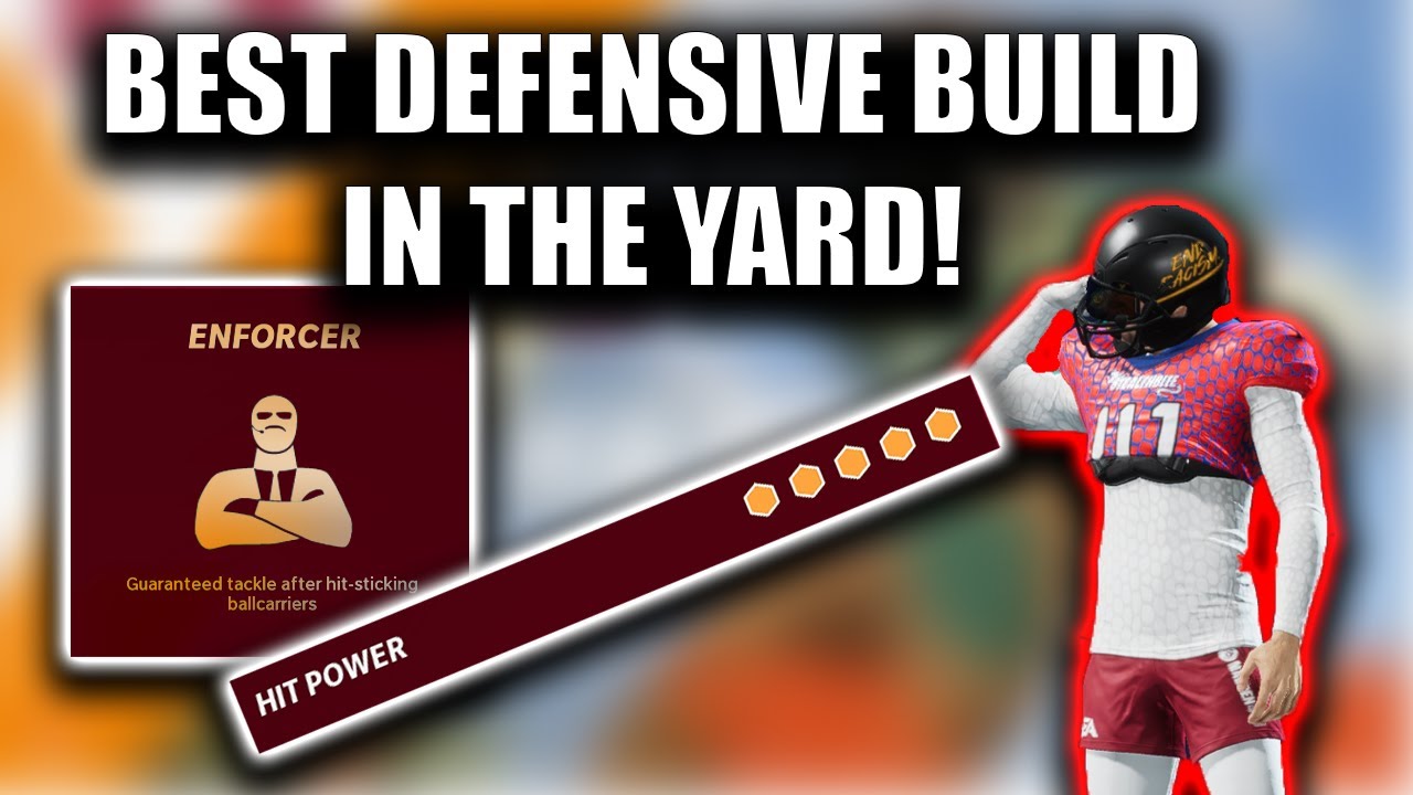MAX HIT POWER! BEST DEFENSIVE YARD BUILD! MADDEN 21 THE YARD!