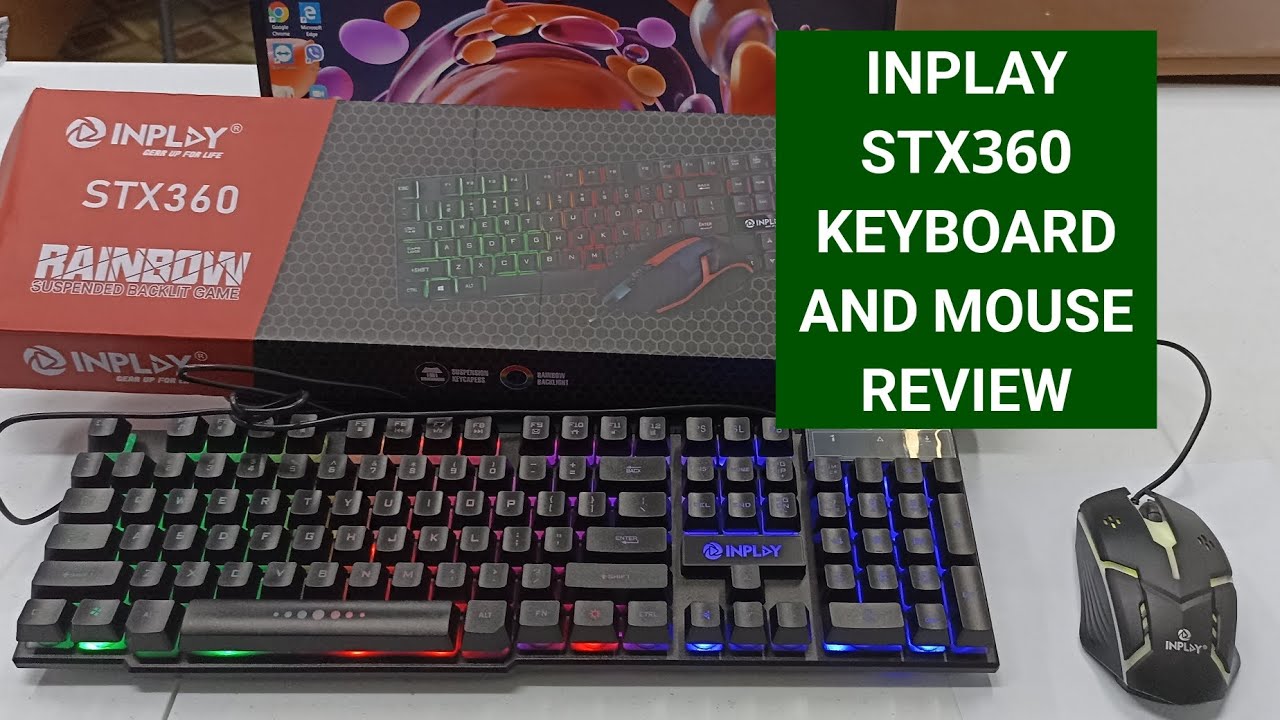 INPLAY STX360 KEYBOARD AND MOUSE Product Review RGB Light Rainbow Mechanical Lazada Shopee