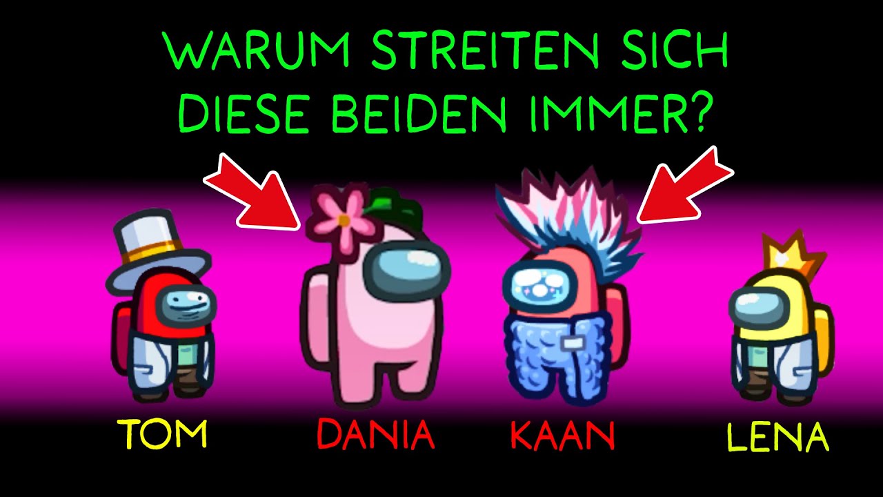4 FREUNDE SPIELEN AMONG US & streiten sich die ganze Zeit…