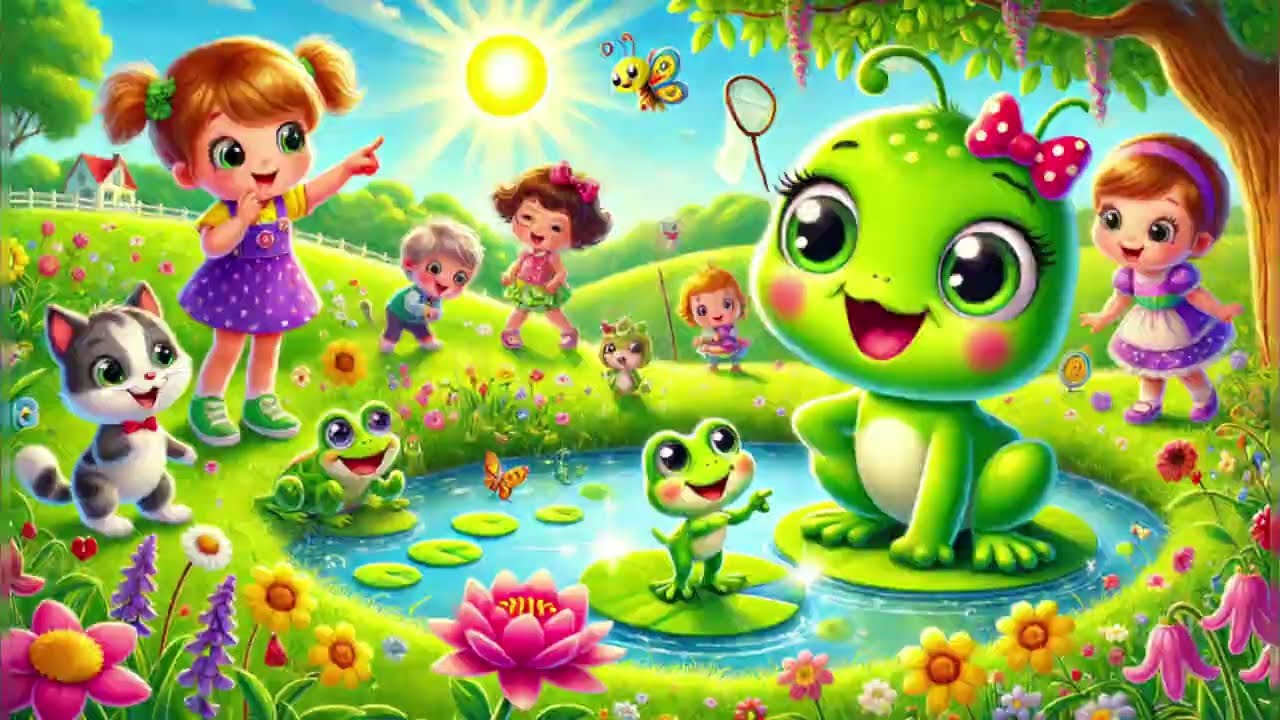 Hoppy Hop Hoppy Hop Froggy Nursery Rhymes | Kindergarten Rhymes | Toddler Rhymes | LKG Class Rhymes