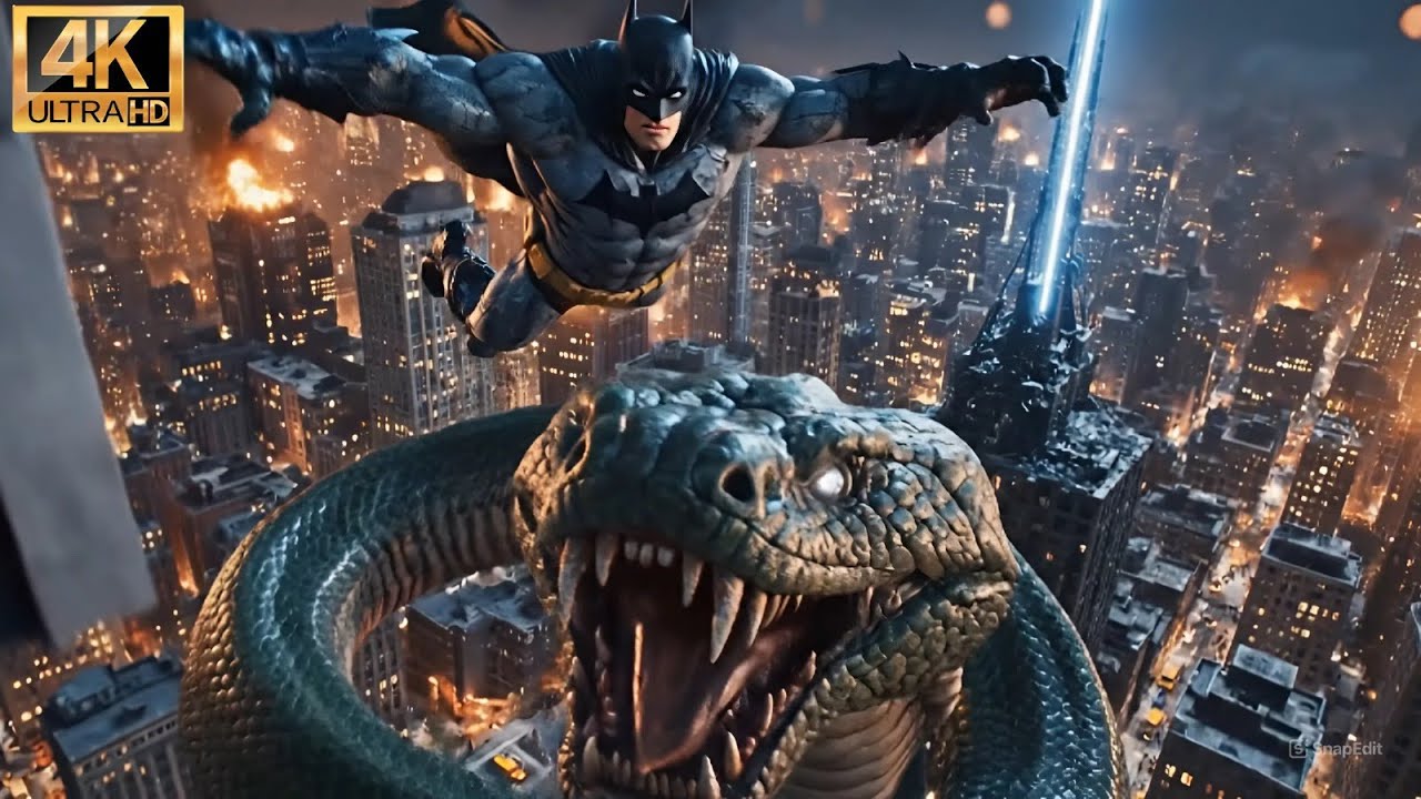 Batman vs Giant Snake – Final Battle to Save Gotham | Epic Monster Fight