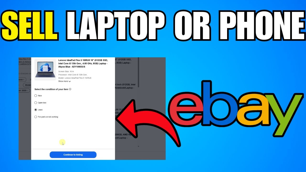 How To Sell Your Laptop, Tablet Or Phone On eBay (Step By Step Guide)