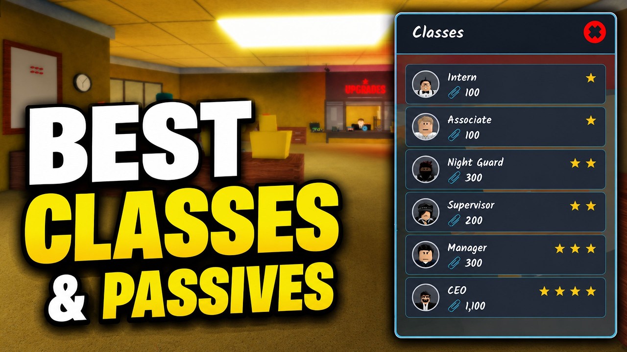 BEST CLASSES GUIDE (ALL CLASSES & PASSIVES) in SHRED THE SECRETS Roblox