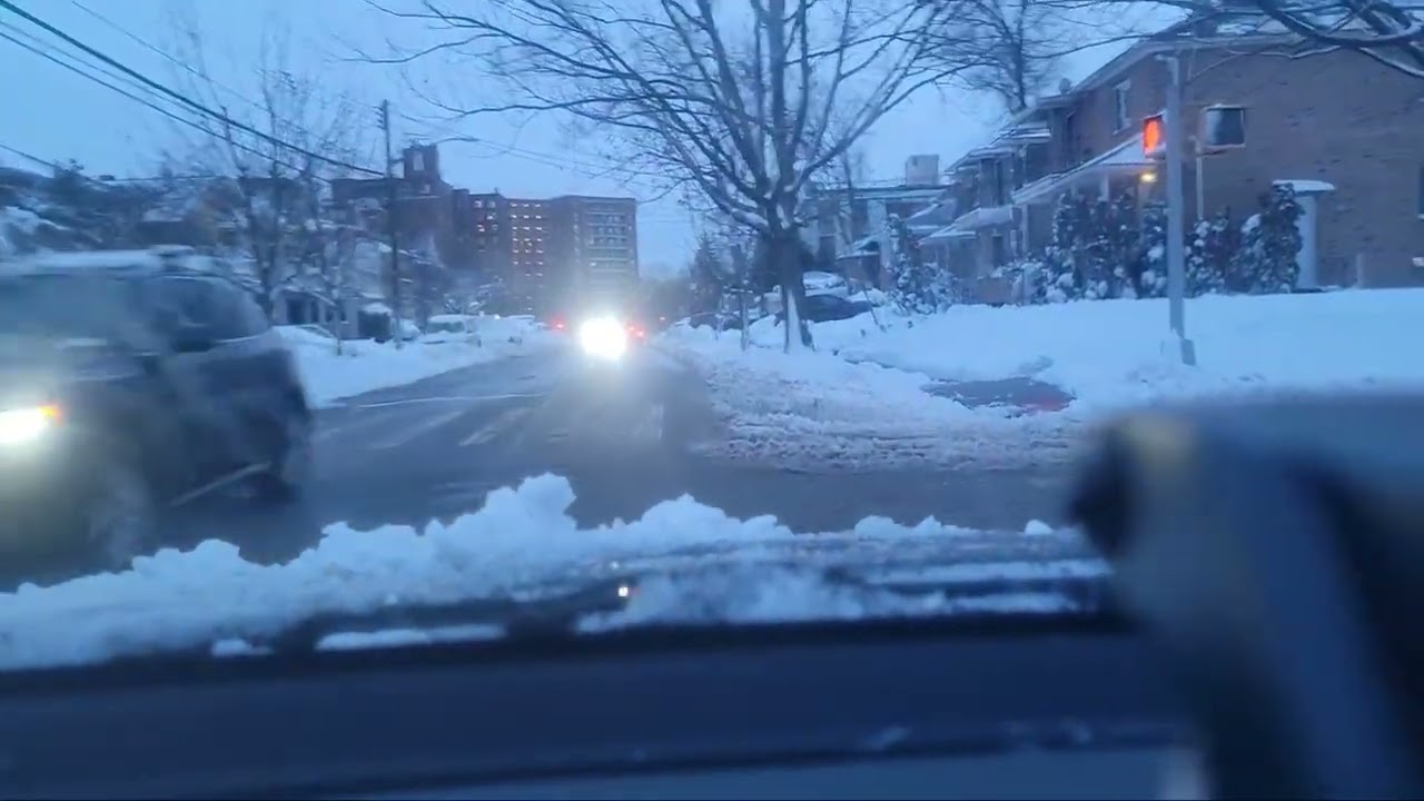 LA CALMA DESPUES DE LA TORMENTA INVERNAL DE MUCHA NIEVE VIDEO 3 DEL DOMINGO PARA EL LUNES 