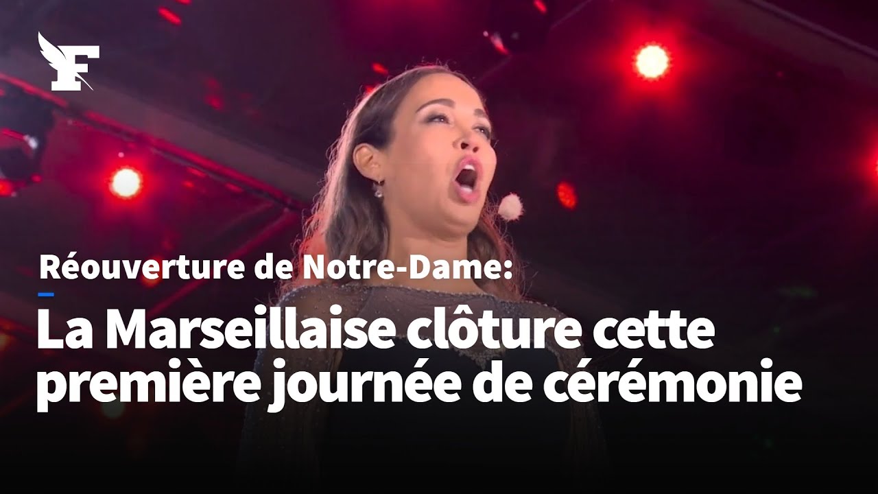 Notre-Dame de Paris: la Marseillaise clôture cette première journée de cérémonie