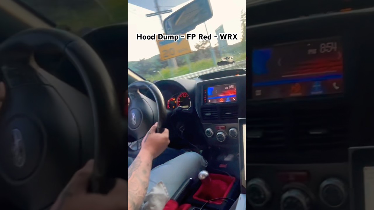 Hood Dump FP Red WRX! 