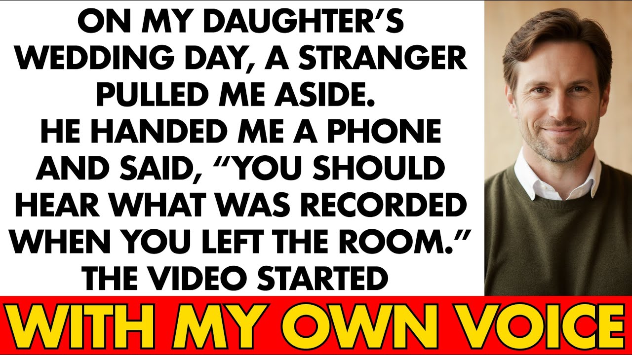 On My Daughter’s Wedding Day, A Stranger Pulled Me Aside. He Handed Me A Phone And Said..