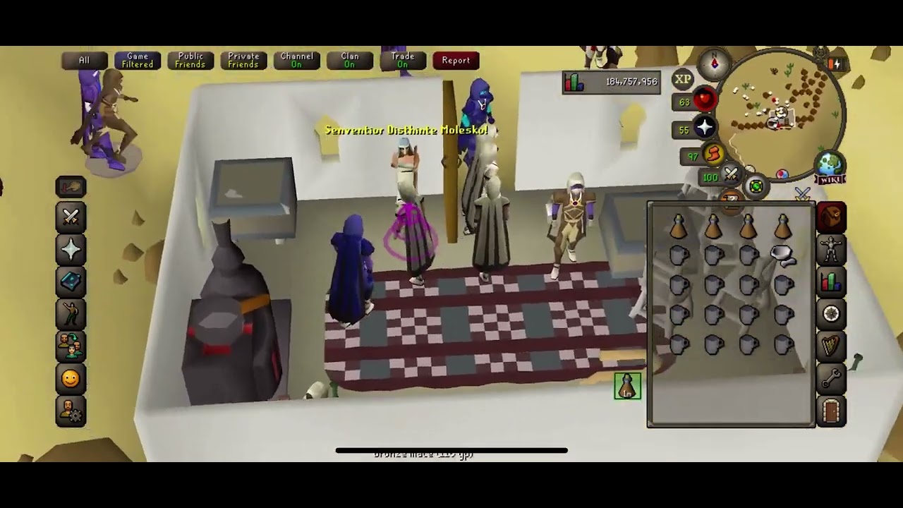 OldSchool RuneScape New Thieving Training Example Run: Best XP for thieving on mobile