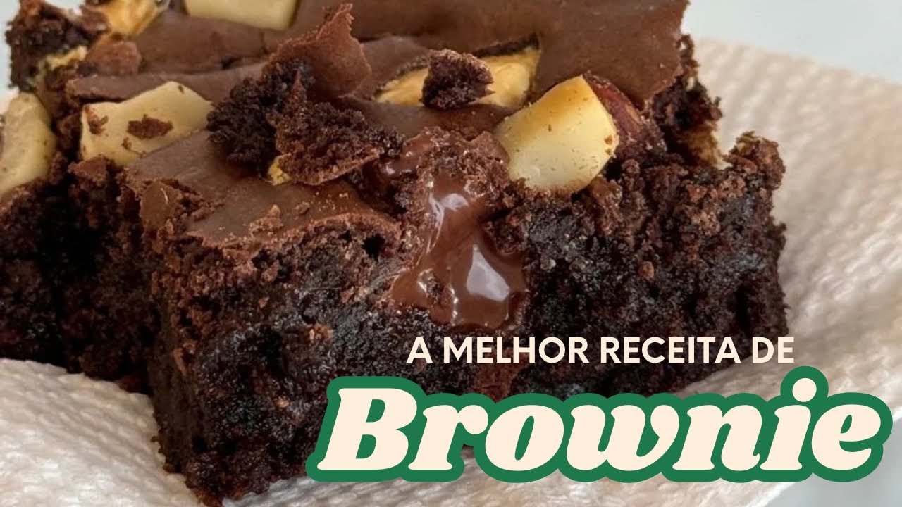 O MELHOR BROWNIE do YouTube! Receita FÁCIL, com MUITO CHOCOLATE e CASTANHAS 🍫🔥