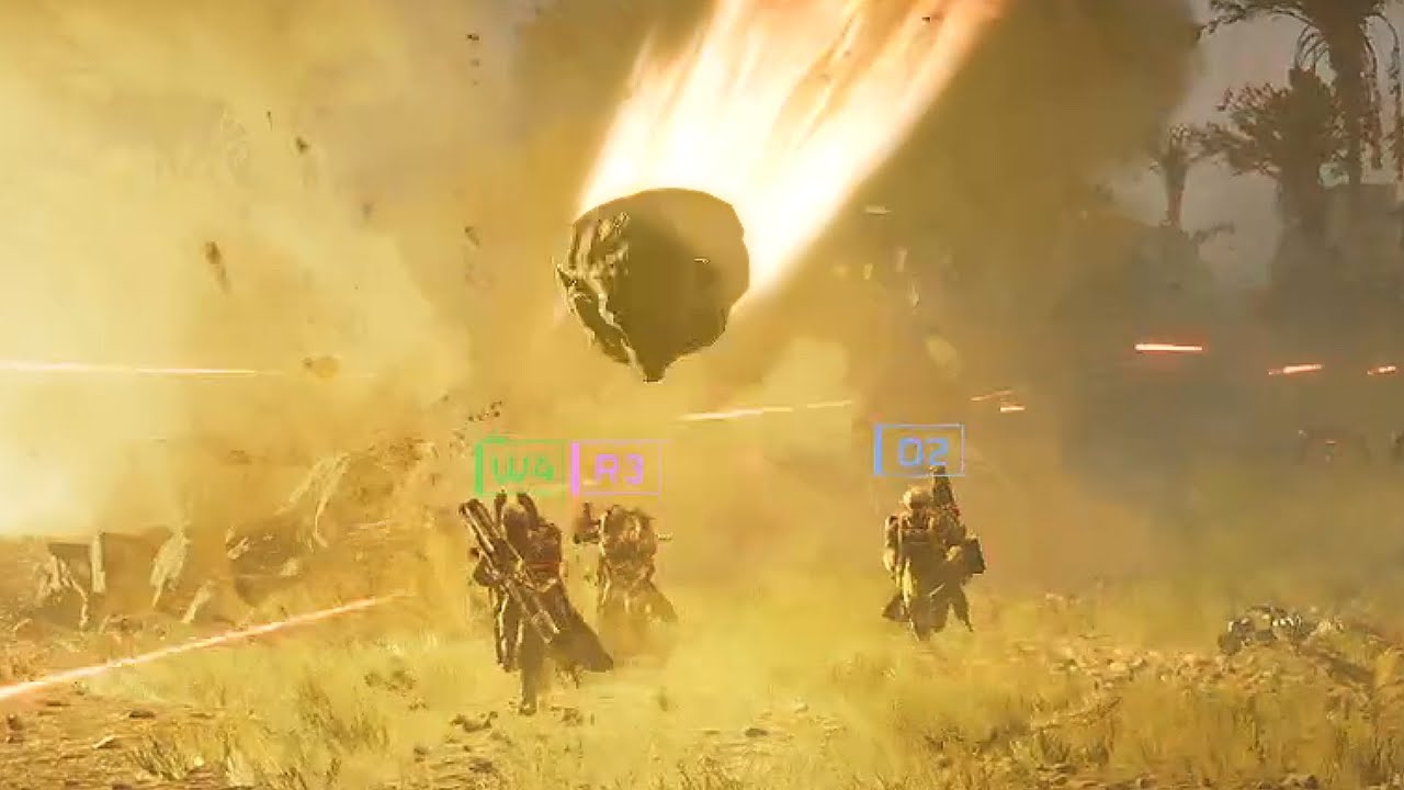 so they added flaming meteors to helldivers 2...