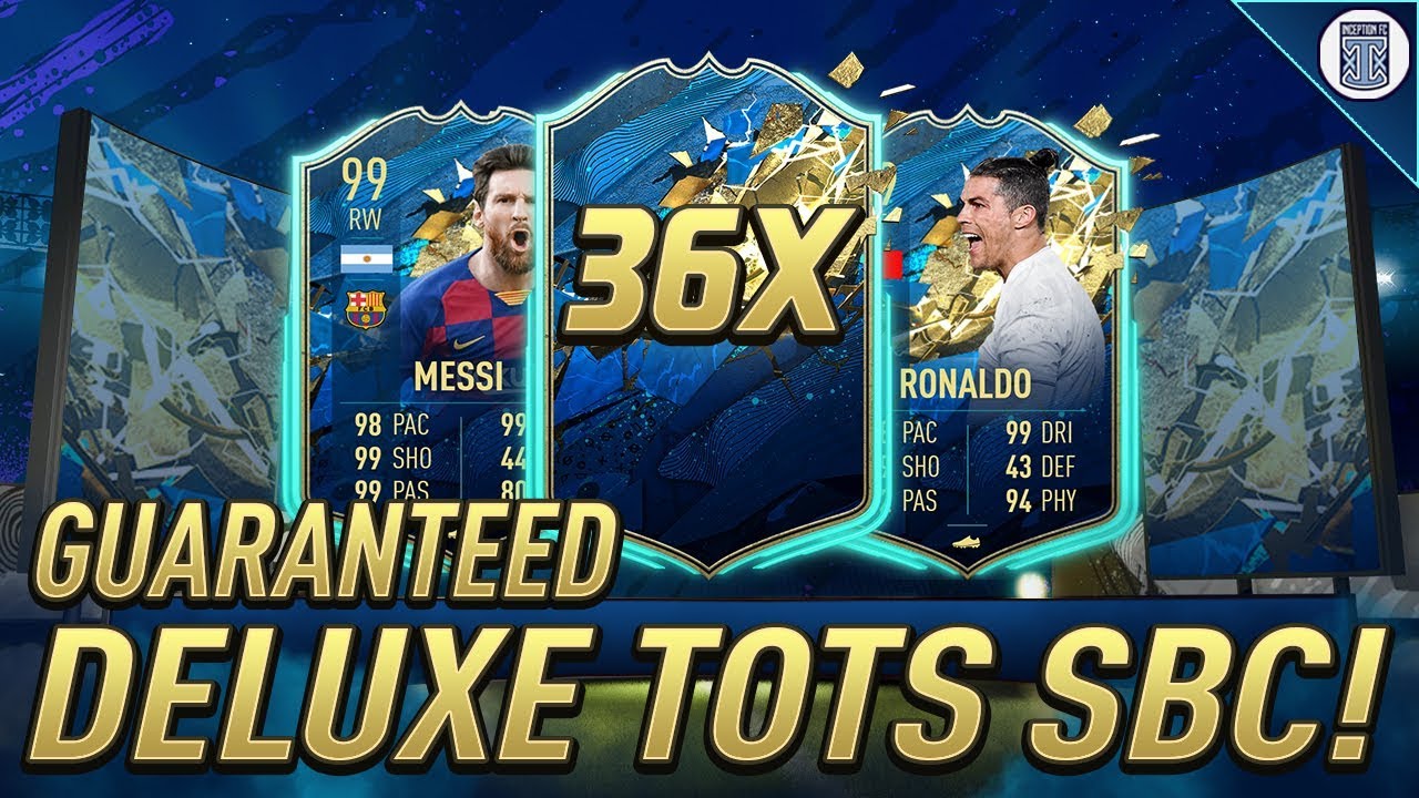 36X GUARANTEED DELUXE TOTS SBC PACKS! - FIFA 20 ULTIMATE TEAM