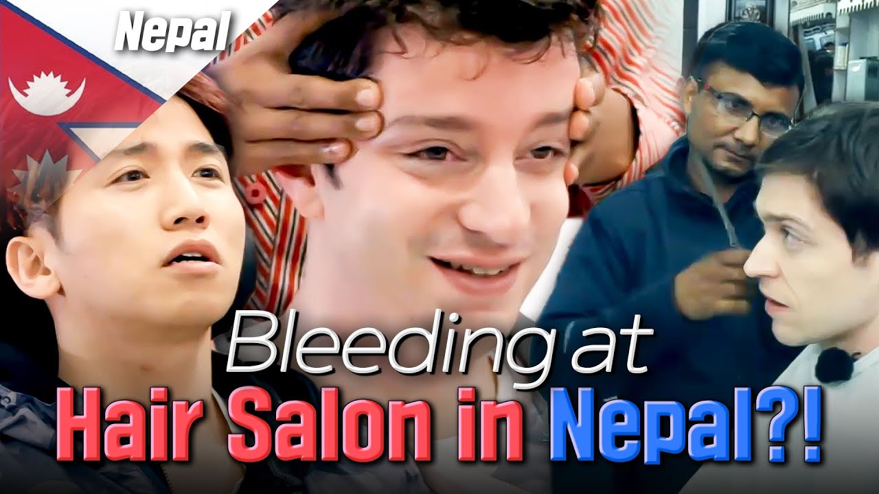 Blood🩸at a hair salon in Nepal?!😱😱 Exploring a Local Market in Nepal🙏