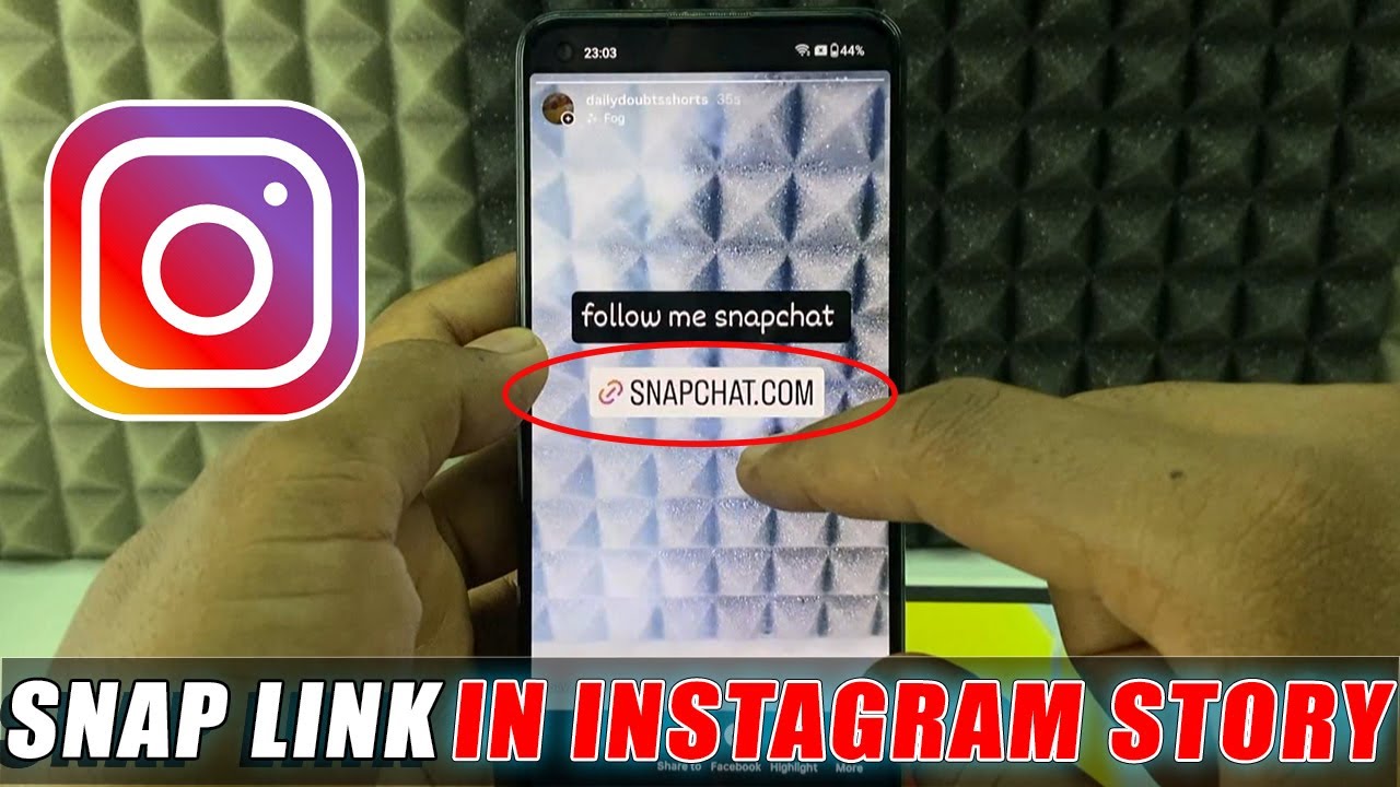 how to add snapchat link to instagram story?
