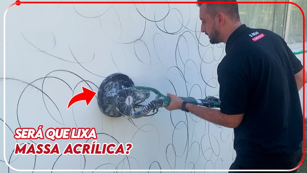 QUAL A LIXADEIRA E LIXA CERTA PRA LIXAR MASSA ACRÍLICA
