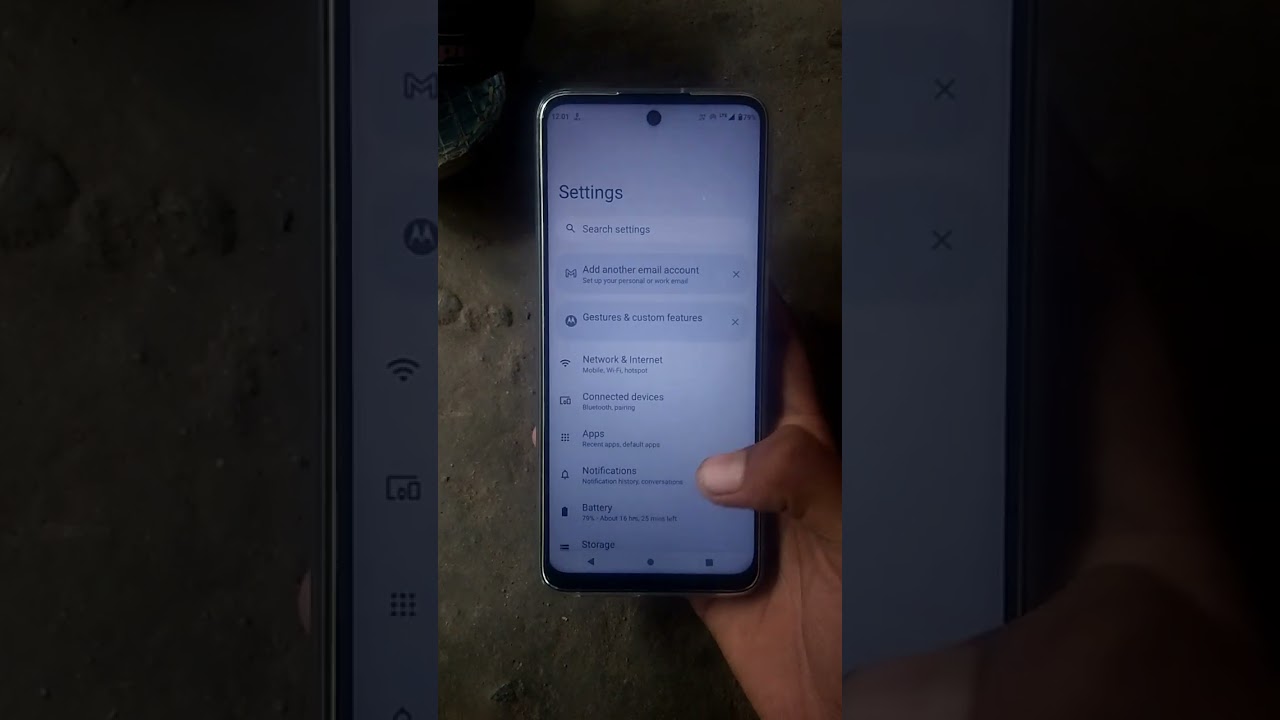 Moto G 32 settings