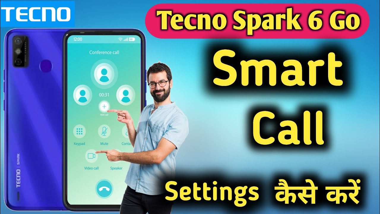 Tecno Spark 6 Go me Smart Call Setting kaise kare || Tecno spark 6 Go video call kaise kare