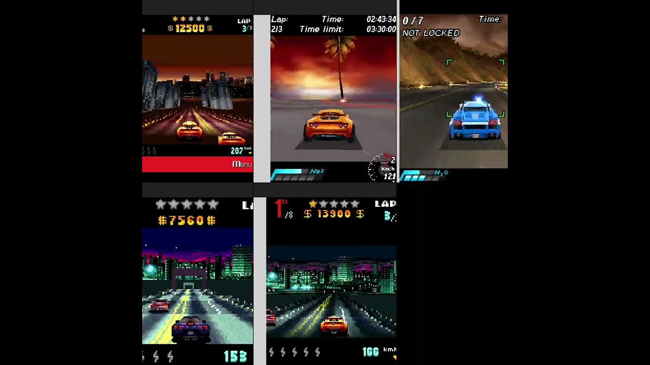 Asphalt 1 Urban GT 2D vs 3D J2Me Loader NGage EKA2L1 Android Mobile Game emulator