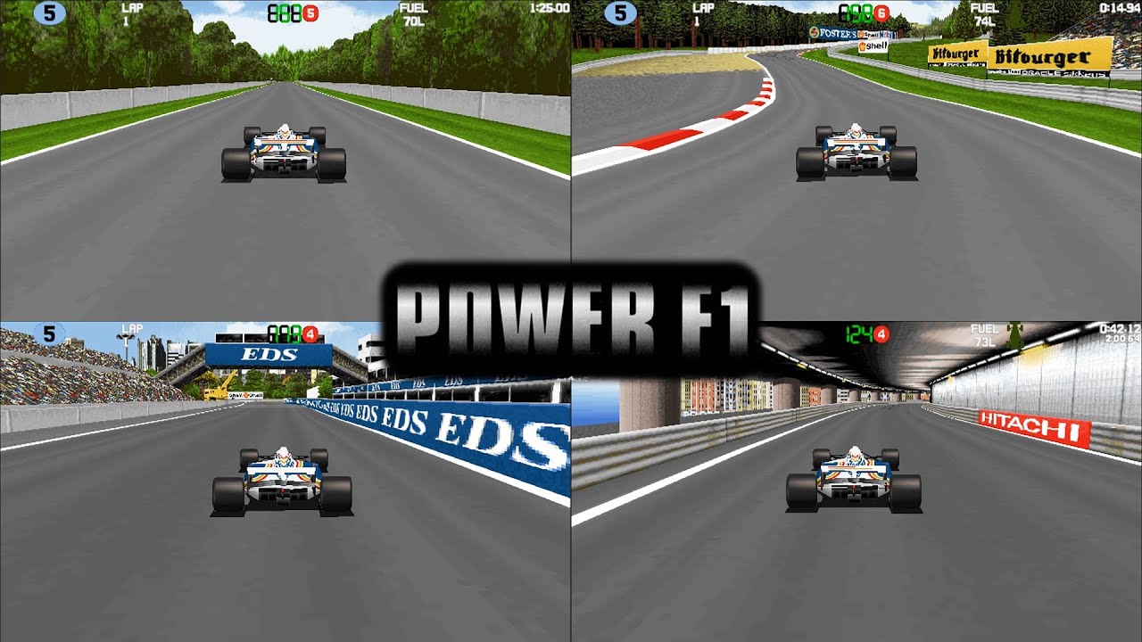 Power F1 (DOS) - Все Гоночные Трассы