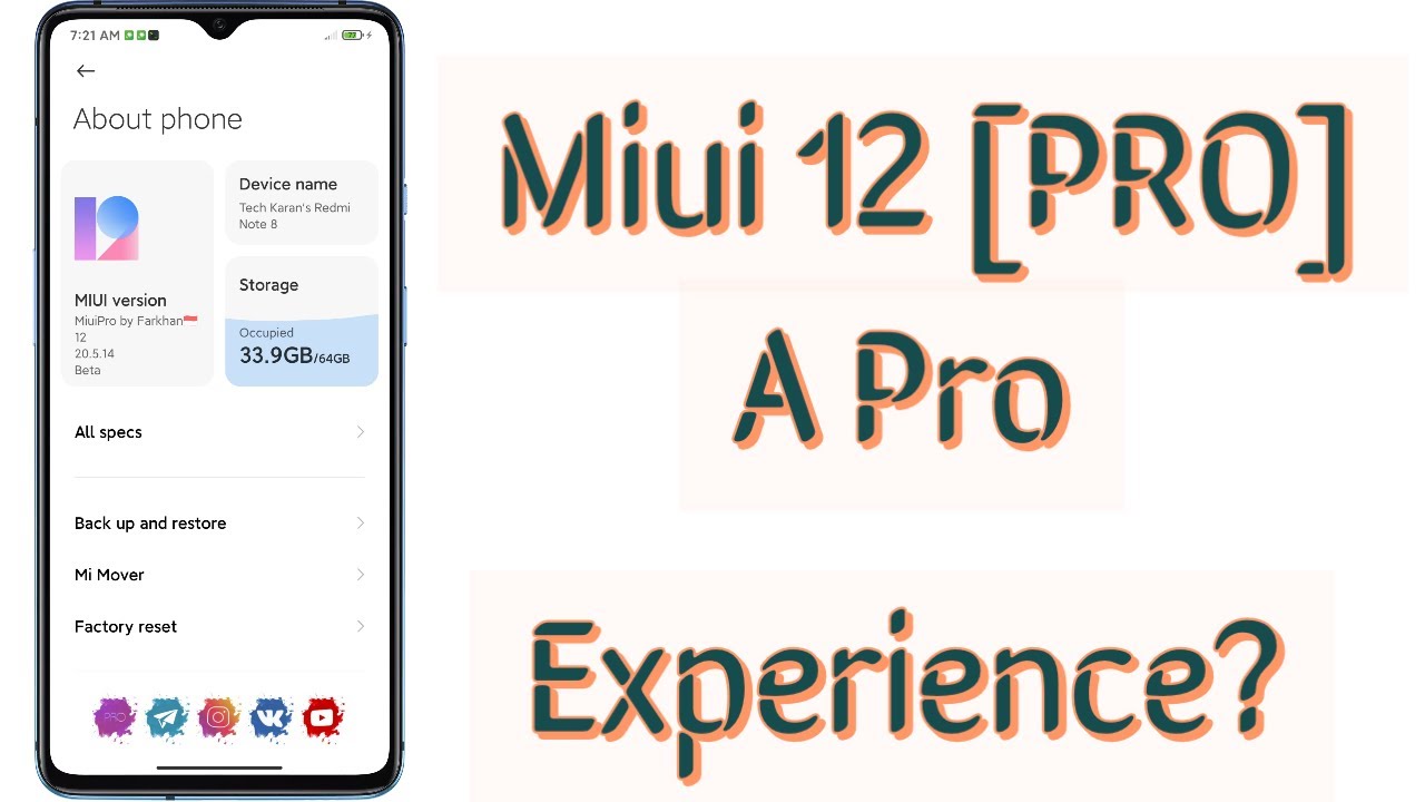 [MIUI 12] MIUI Pro 20.5.14 | A Pro Experience?