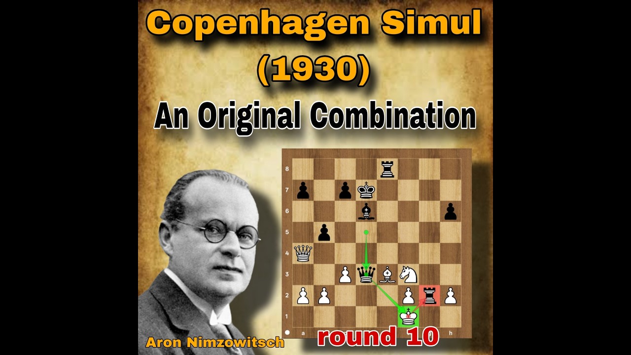 A Nimzowitsch vs E V Nielsen, 1930 | round 10 | #lifestyle #fblifestyle