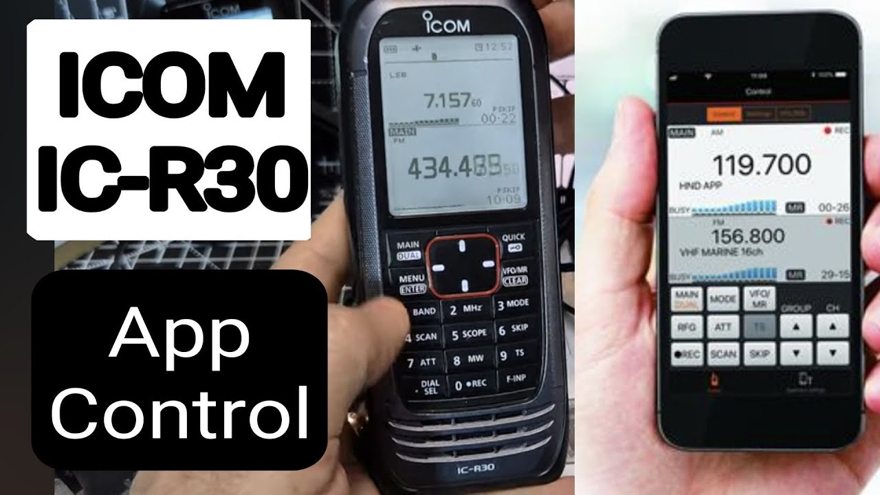 ICOM RC-30 Receiver , Bluetooth App Control