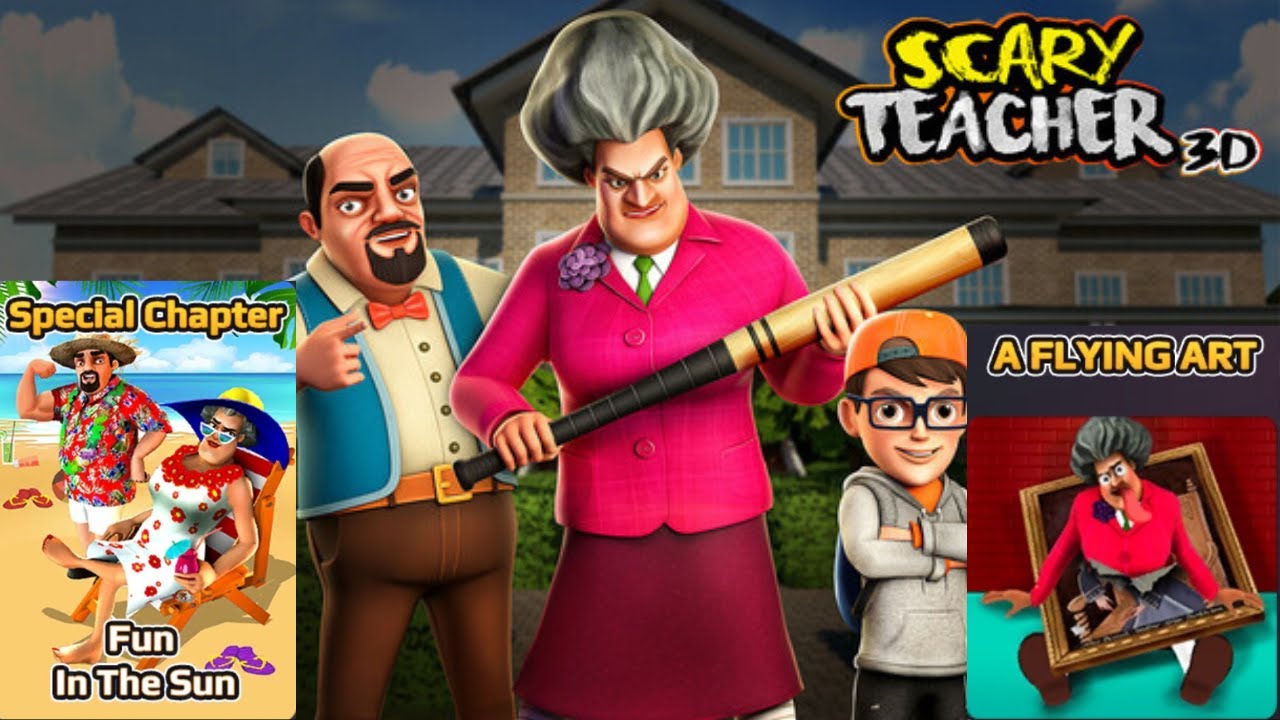 Scary Teacher 3D | Fun In The Sun | A Flying Art