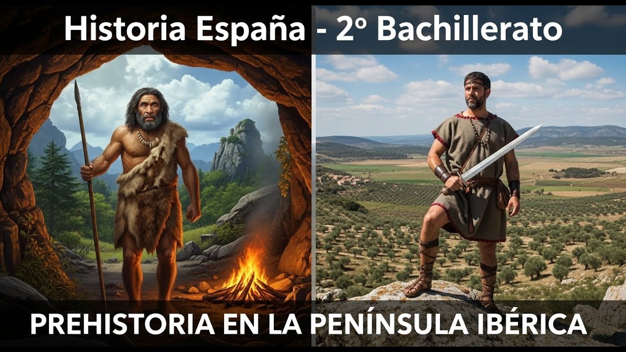 Historia España.  📕 tema 1: La PREHISTORIA y los pueblos PRERROMANOS. 2º BACHILLERATO.