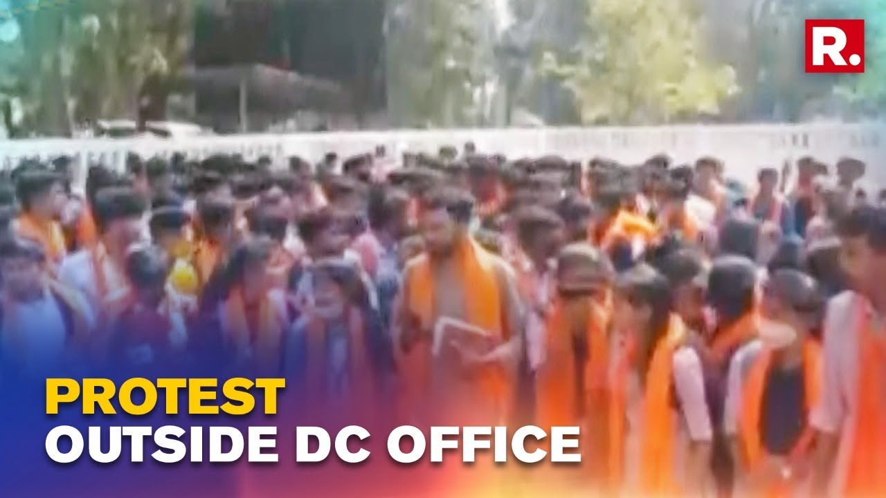 Karnataka Hijab Controversy: Students Group Take To Streets, Protest Outside DC Office In Hassan