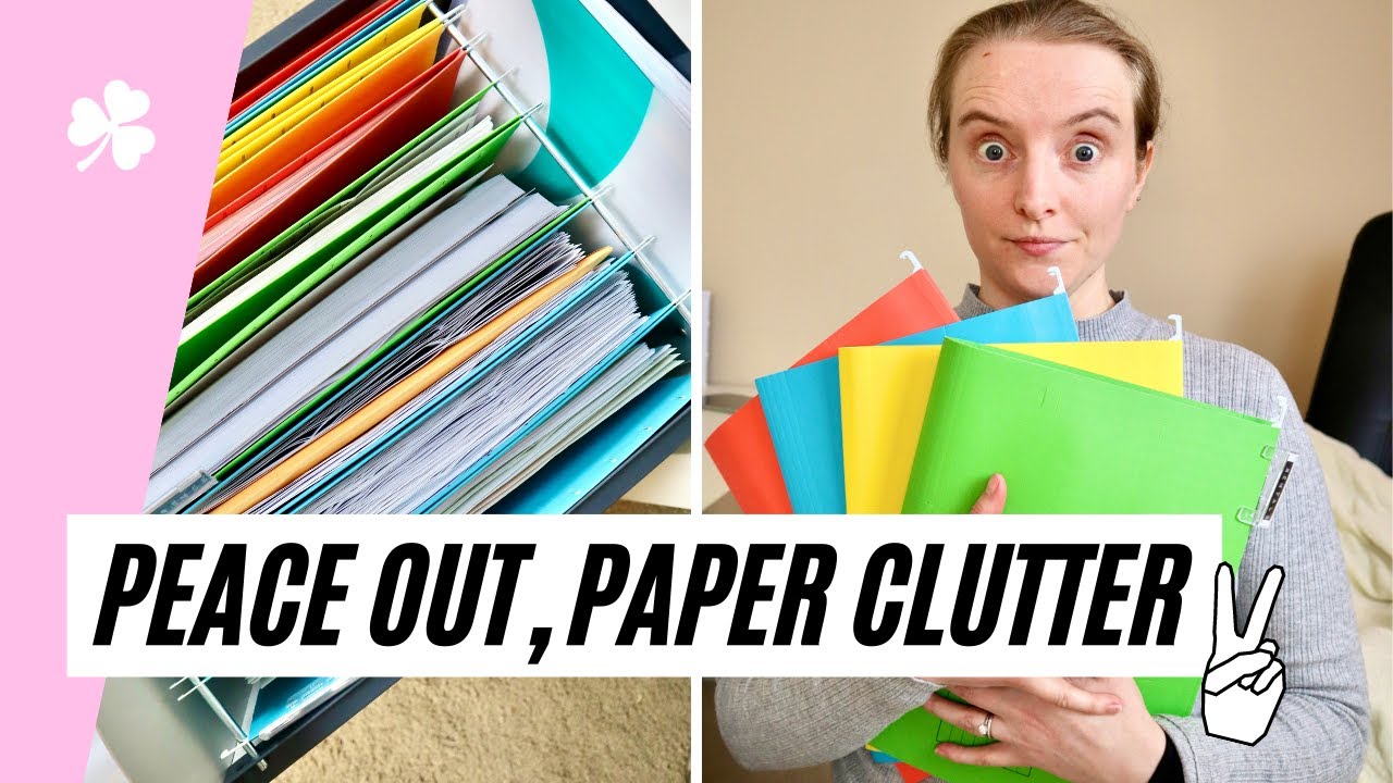 ☘️ Declutter With Me 2021 • Paper Clutter Tips & How To Organise Papers At Home • Paper Organization