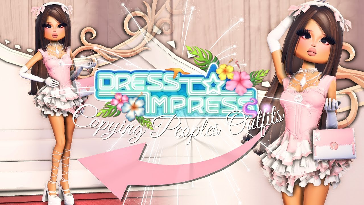 copying people's outfits in DRESS TO IMPRESS!