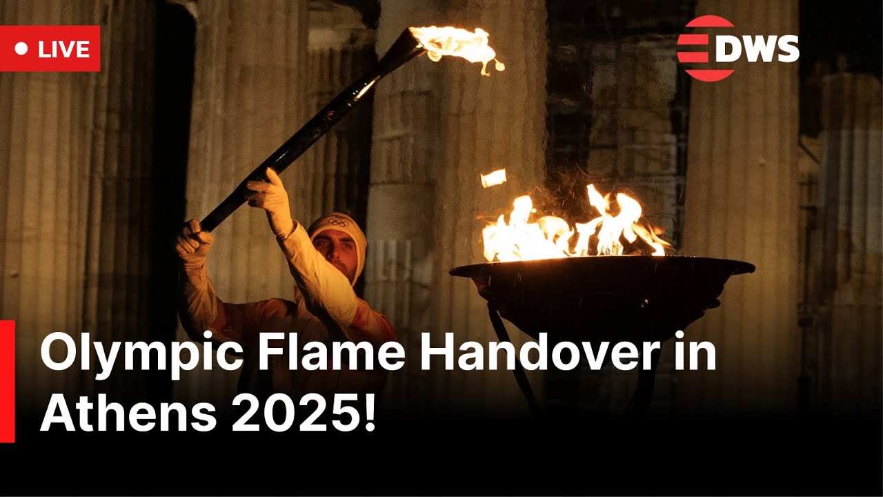 LIVE: Olympic Flame Handover Ceremony in Athens | 2026 Milano-Cortina Winter Olympics | AD1Z