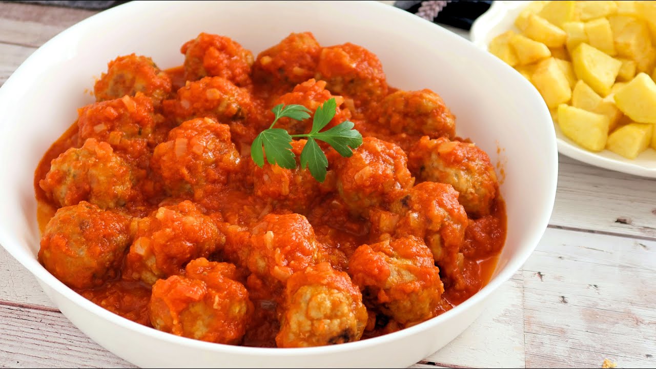Albóndigas con tomate. Receta fácil para triunfar