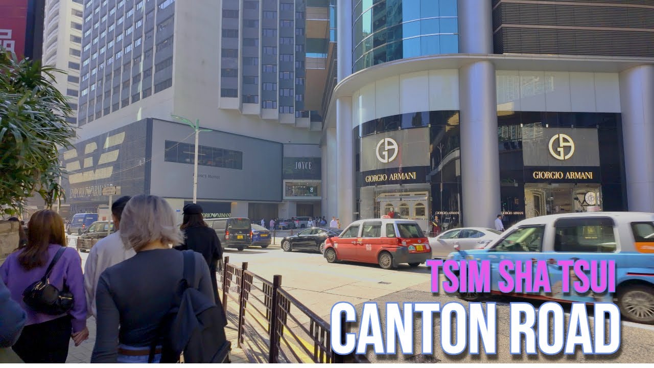 【4K】𝐖𝐀𝐋𝐊 🇭🇰 Canton Road in Tsim Sha Tsui, Kowloon Hong Kong 香港九龙尖沙咀广东道