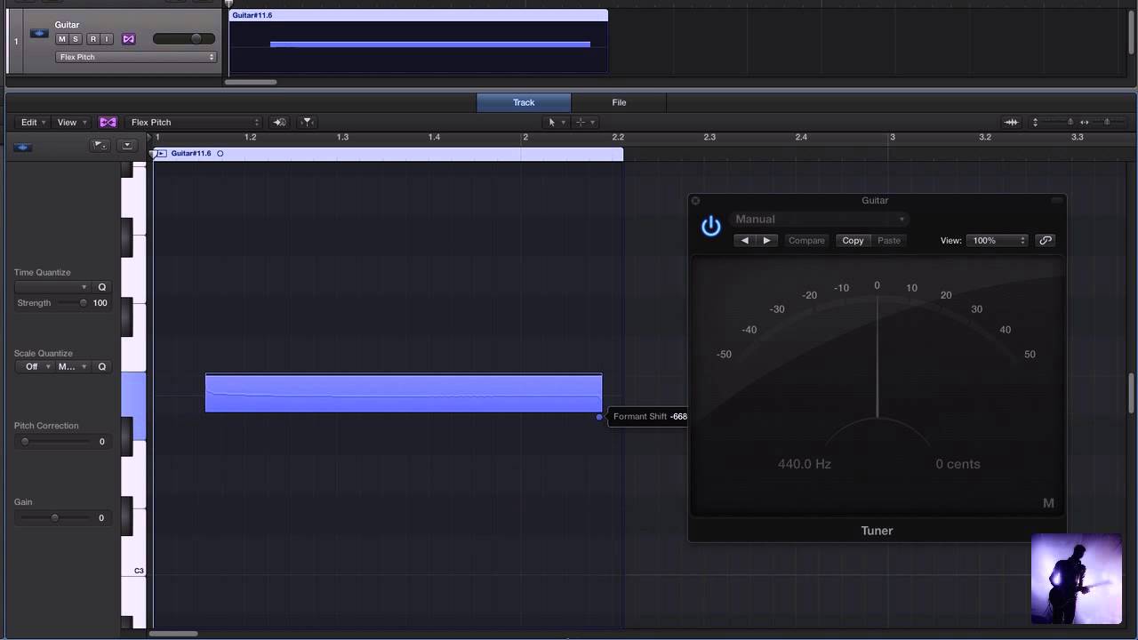 Logic Pro X Tutorial - Using Flex Pitch to Edit Guitars
