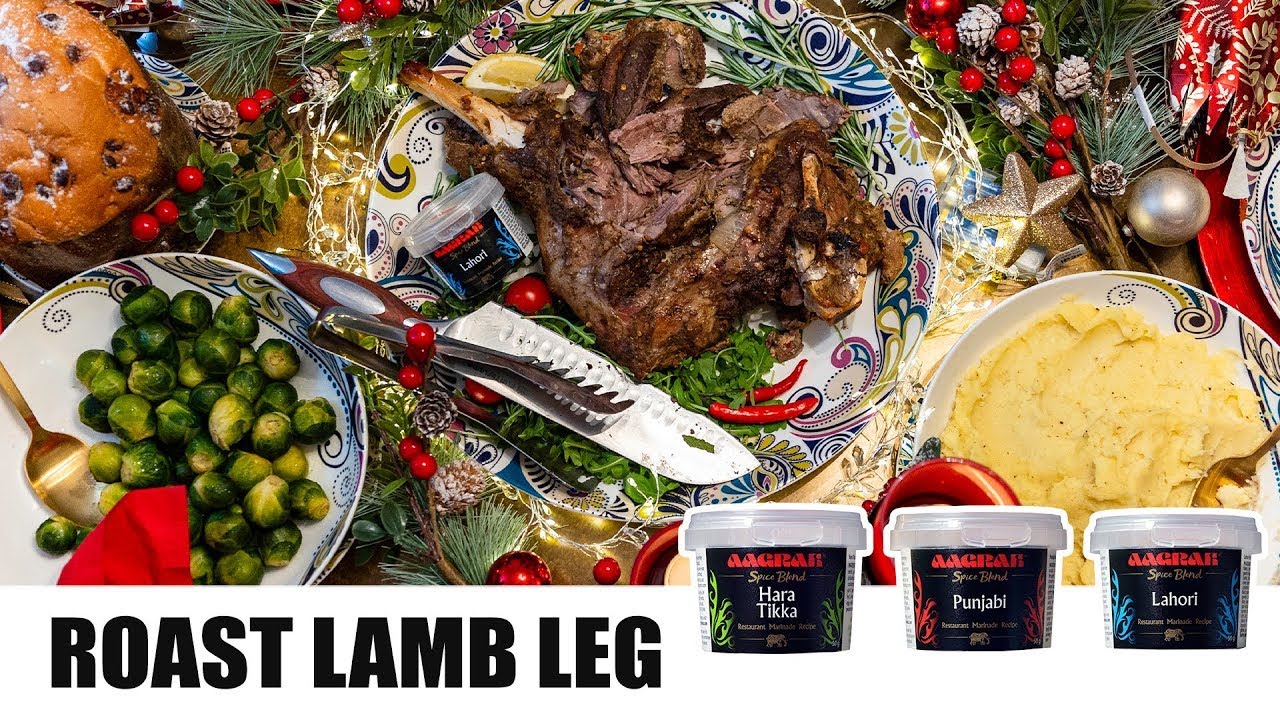 Roast Lamb Leg for Christmas Dinner