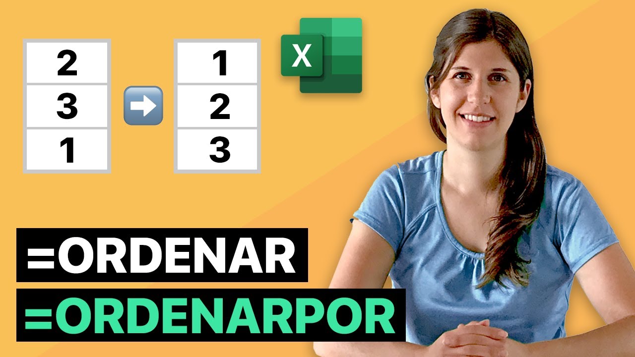 Ordenar datos en Excel con las nuevas funciones ORDENAR y ORDENARPOR